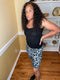 Gotta have it  - biker shorts leopard (Grey/Black)